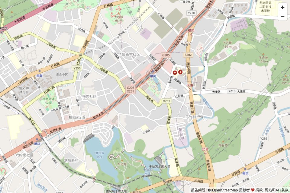 横岗新世界广场周边区域地图,点击打开高德地图